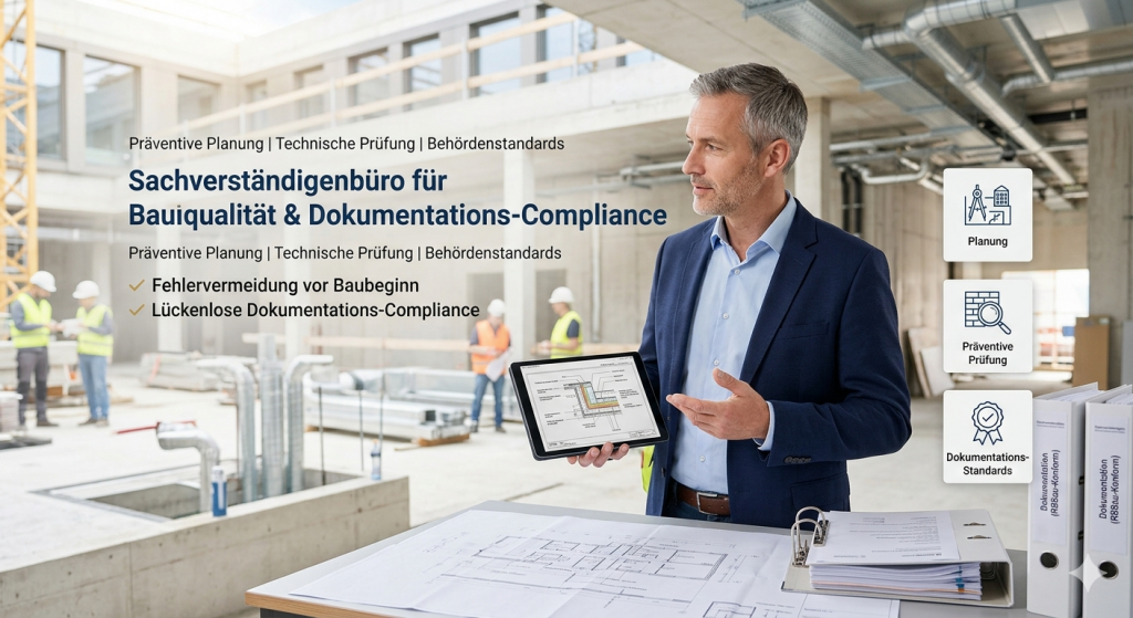 Sachverständiger für Bauqualität & Dokumentations-Compliance